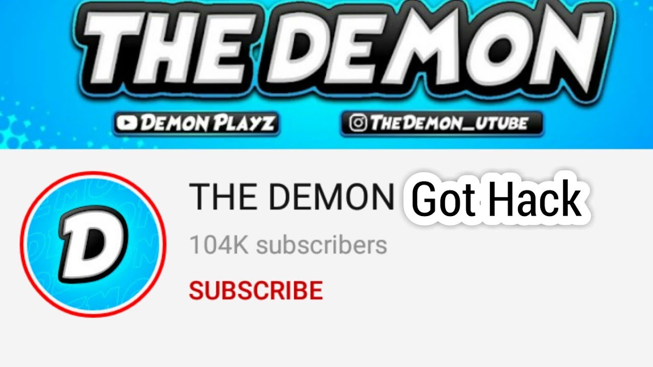 The demon channel got hack #Thedemon please help