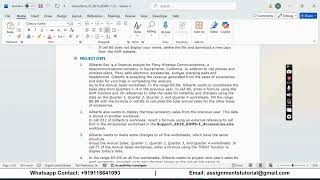 Shelly Cashman Excel 2019 | Module 5: End of Module Project 1 Flexy Wireless Communications