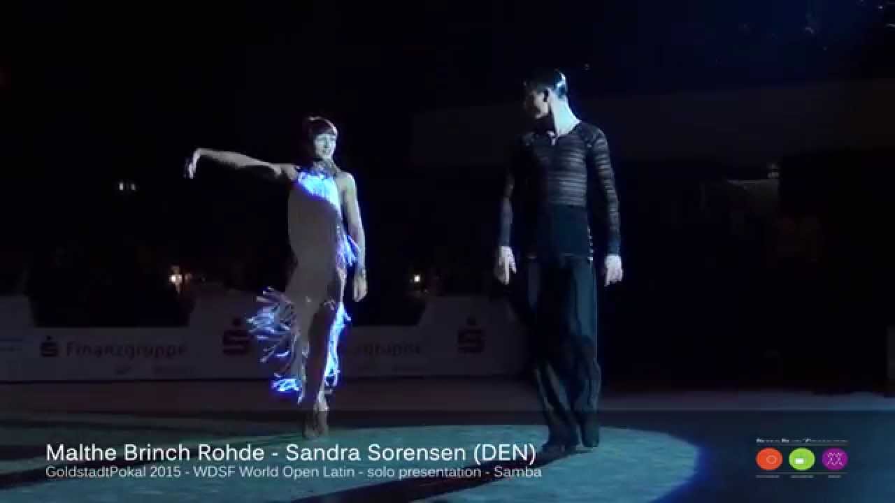 Malthe Brinch Rohde - Sandra Sorensen - WO LAT - solo Samba - Goldstadtpokal 2015
