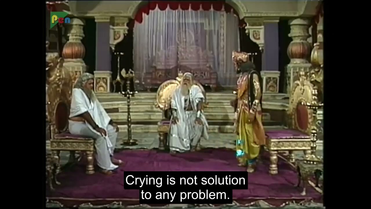 Crying is not solution to any problem (Eng subtitle)- Mahabharat Episode 54