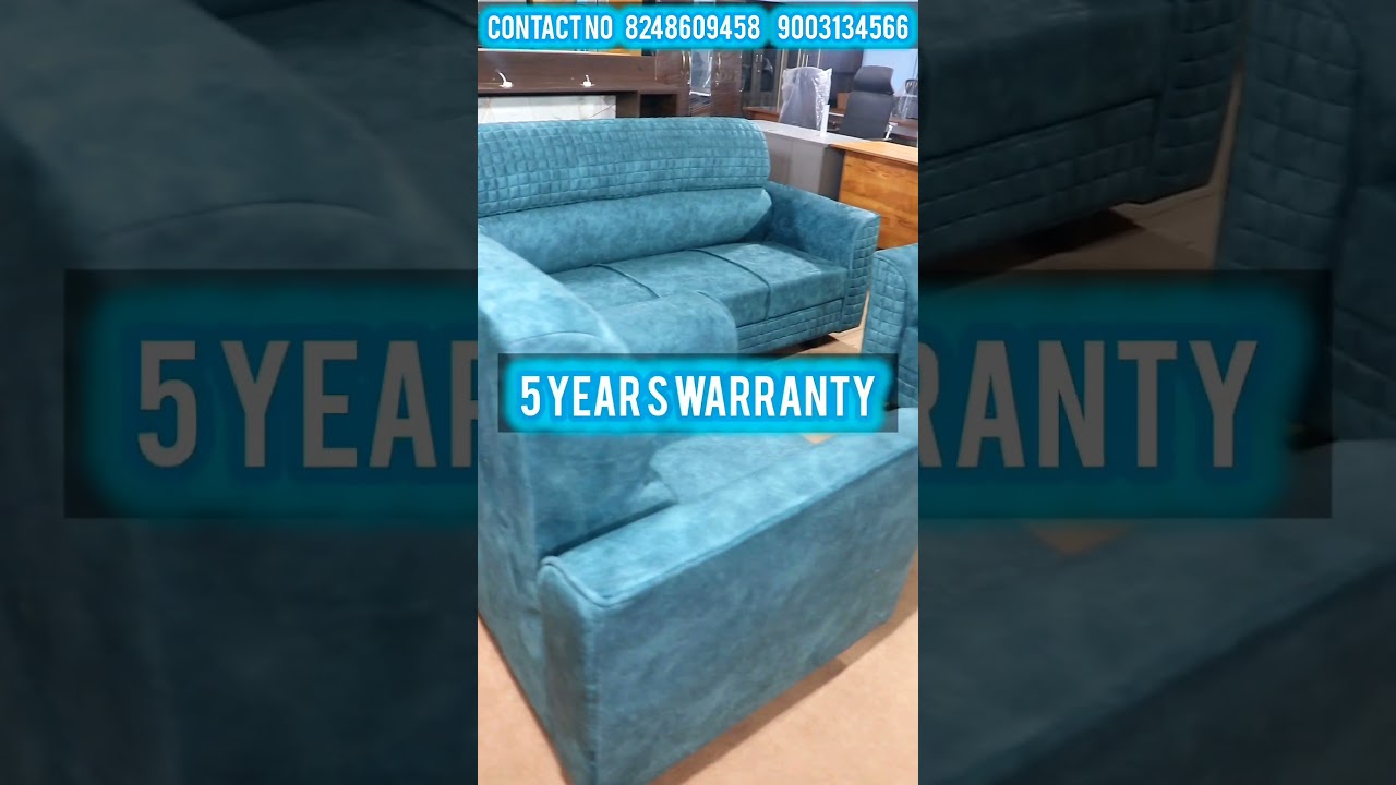 Five Seater Sofa | Cushion Fabric | 5 Years Warranty ✨ | Maisha Traders