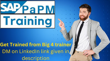 SAP PaPM Training and overview