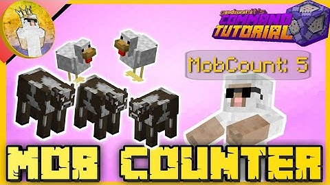 How to create an ENTITY COUNTER with commands! [Minecraft Bedrock Command Tutorial]