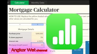 Mortgage Calculation Details - use Numbers on iPhone/iPad screenshot 5