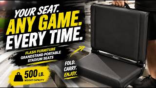 Parents will be jealous | Flash Furniture Grandstand Portable Stadium Seat for Bleachers or Benches,