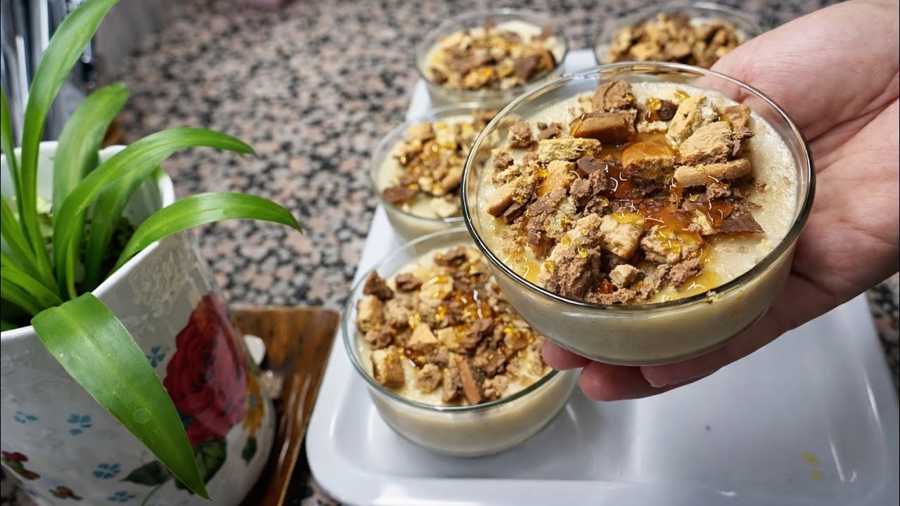 تحلية صحية بدون سكر بنينة سهلة سريعة 👌وحد الخفة واحد البنة تحفة 😍😘🥰