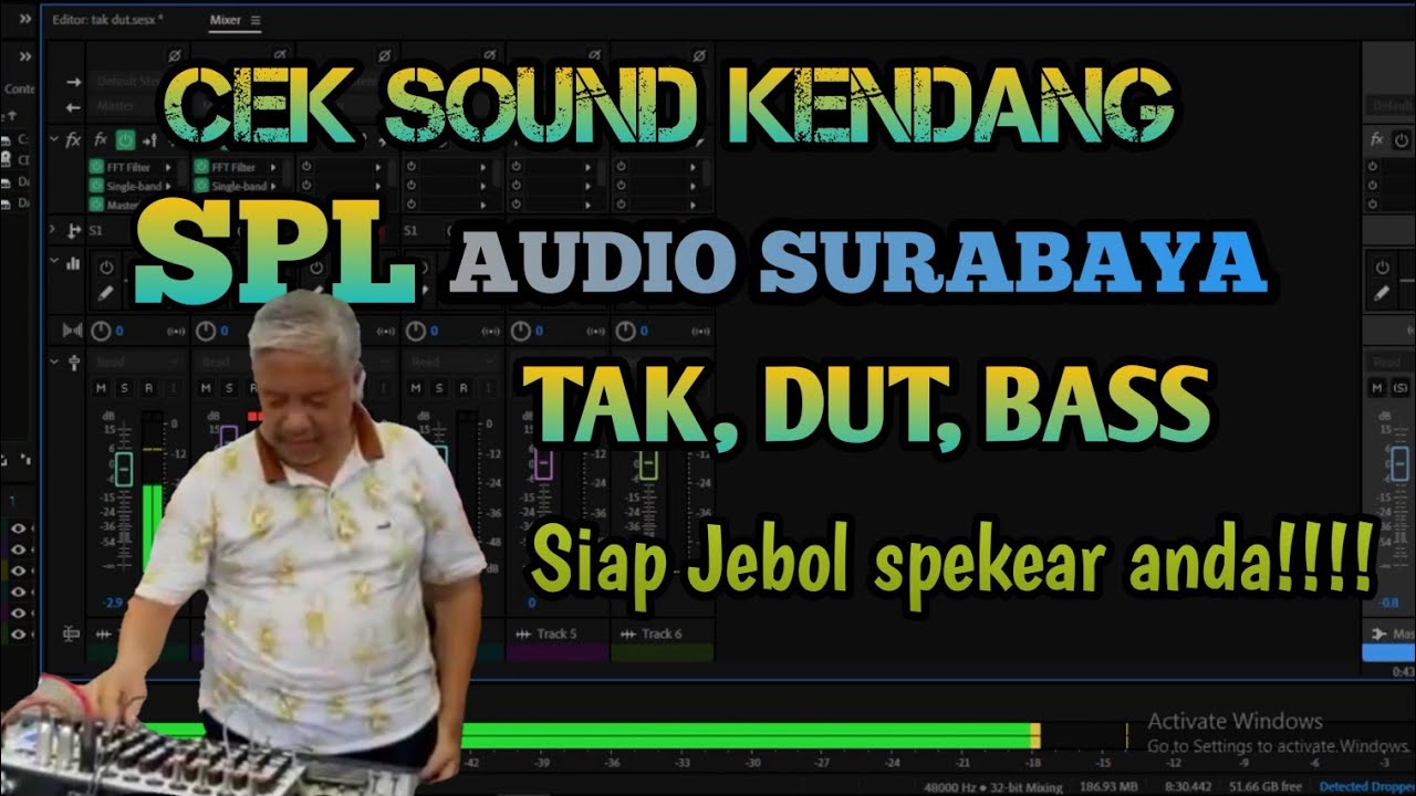 CEK SOUND SPL AUDIO KENDANG TAK DUT BASS SIAP SIAP SPEKEAR ANDA JEBOL!!!