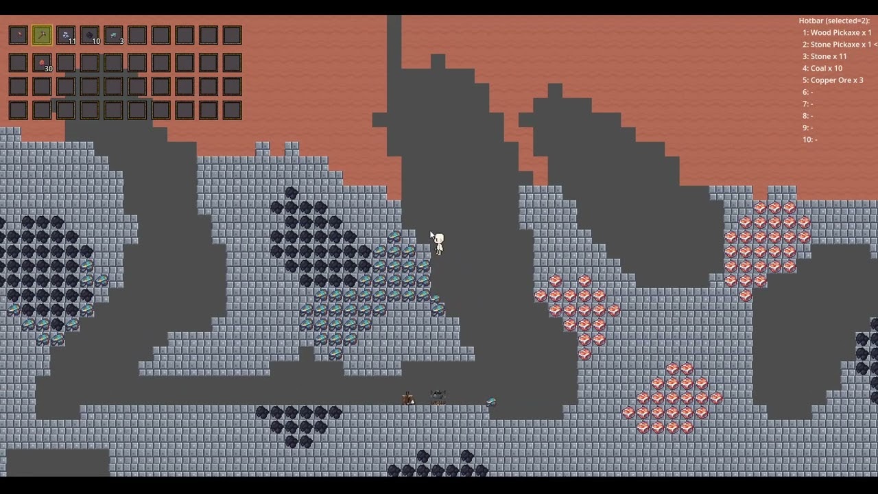 Memi Make a Game - Terraria like - Inventory and Crafting