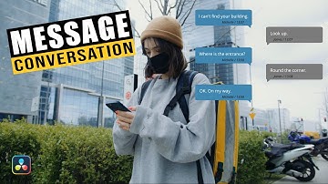 Create an animated message conversation - Davinci Resolve Fusion
