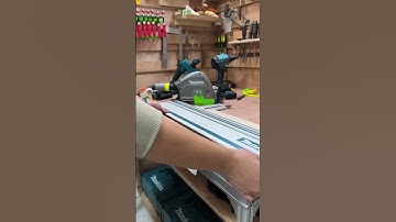 Makita Track Saw Quick Adjust  #woodworking #Makita Track Saw #shorts