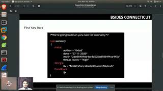 BSides CT 2020 - Yara For Hunting Malwares - Lakshya Dubey