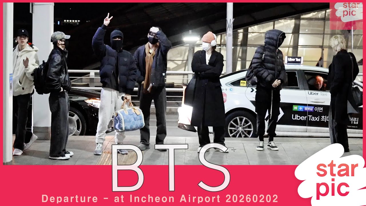 BTS '3년 반만에 완전체 등장!' [STARPIC] BTS Departure - at Incheon Airport 20260202