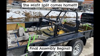 The Misfit comes back from powder coating and chassis assembly begins