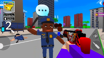 Gangs Wars: Pixel Shooter - GameplayWalkthrough Part 2 - Police & Story Missions (iOS, Android)