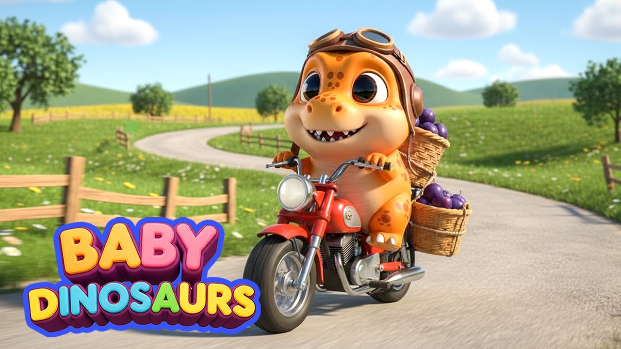 Baby T Rex Grows Sweet Plums 🍑 The Cutest Dinosaur Farm Story Ever _  Beep Beep