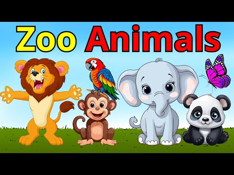 動物園学 - Zoo Animals Zoo Animals Vocabulary for Kids | Meet Wild Animals at the