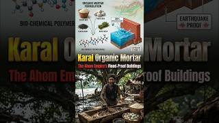 Karal organic mortar used in Unbreakable Ahom architecture Brahmaputra | Akhanda Bharat #shorts
