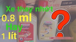Thay nhớt cho xe máy bao nhiêu ml là đúng