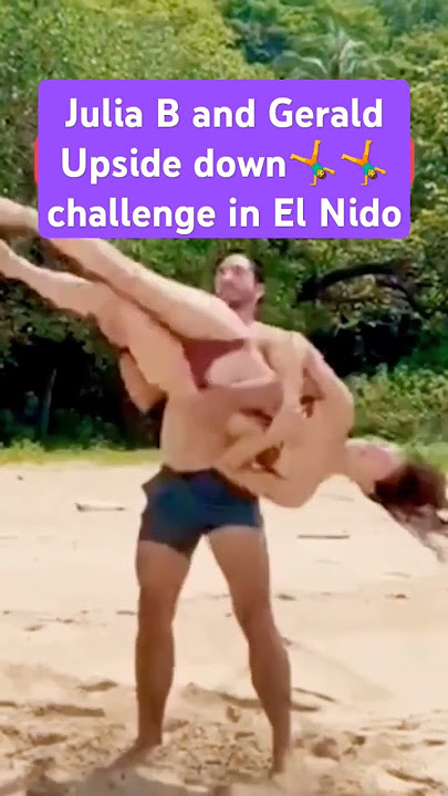 Julia barretto and Gerald anderson upside-down challenge🤸🤸