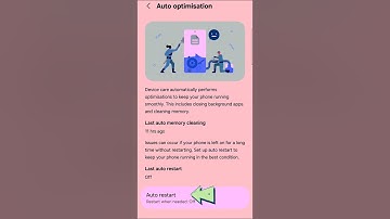 How to Enable/disable Auto restart in Samsung Mobile? #shortsfeed #restart