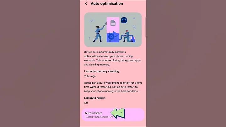 How to Enable/disable Auto restart in Samsung Mobile? #shortsfeed #restart