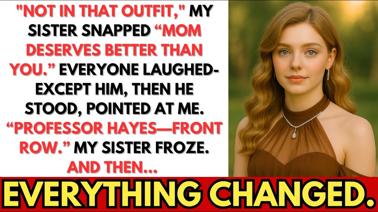 At Mom’s Party, Sister Kicked Me Out for Not “Looking Right”—Then Froze When He Said, HI! PROFESSOR