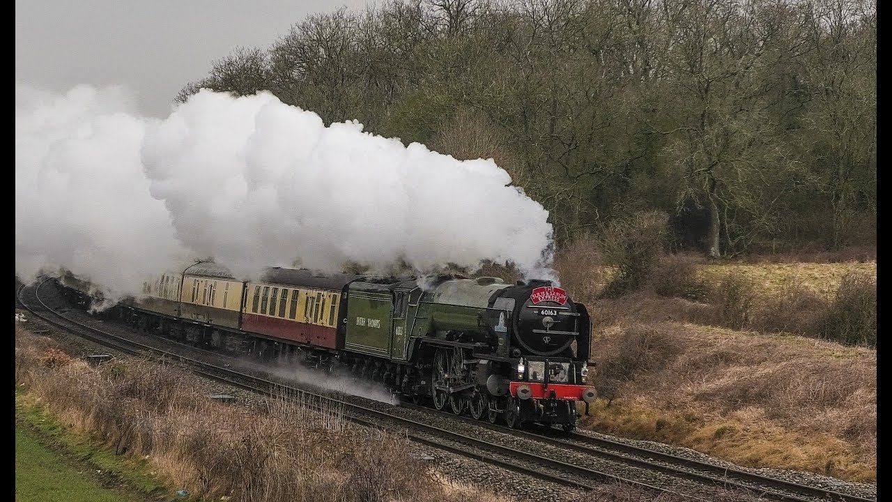 60163 'Tornado' A Full Chime Display Through The Avon Valley - The