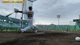 【春季キャンプ】岡本フリー打撃バックスクリーンへ「出来上がってる」【巨人】