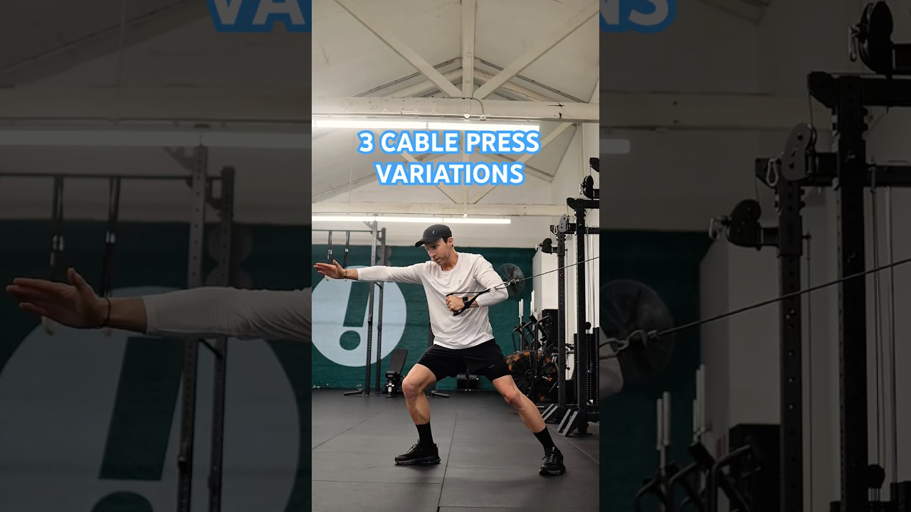 3 cable presses to build power, muscle and increase performance. 