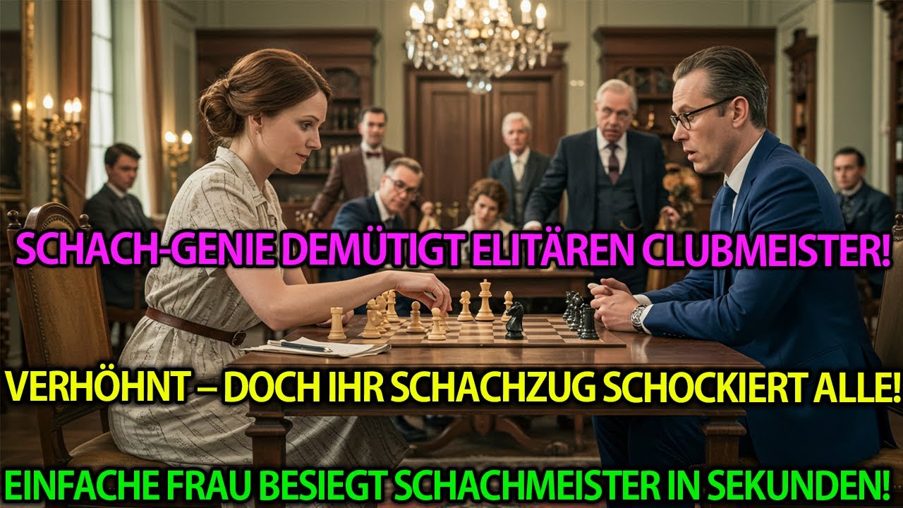 Schachmeister verhöhnt einfache Frau – doch sie ist ein Schach Genie! Wahre Geschichte voller Triump