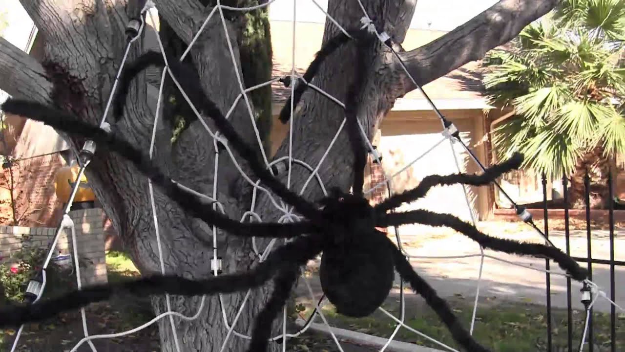 2012 Halloween Light Show Day Time Walk Through  YouTube