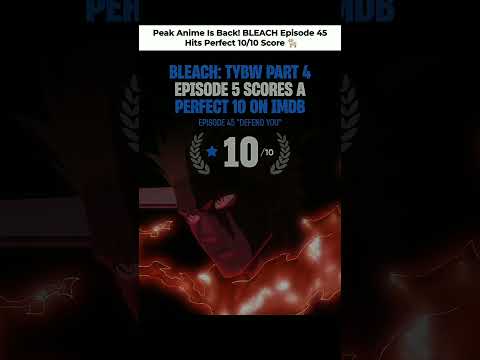 BLEACH TYBW Part 4 Episode 5 Just Broke The Internet! 10/10 IMDb 🔥 #anime #imdb #rating #fyp #shorts