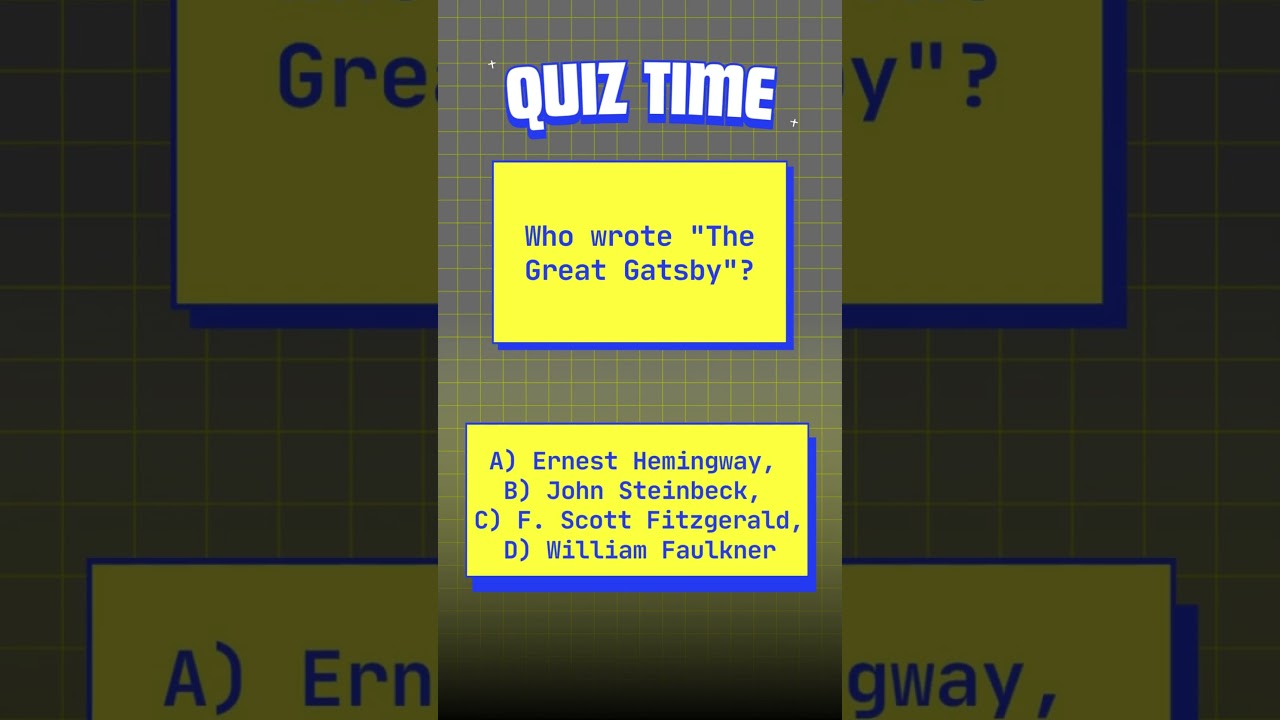 "Ultimate Literature Quiz 2024 - Test Your Knowledge!" /3  