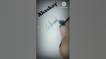 Akashay name signature style #signoartist #signature #shorts