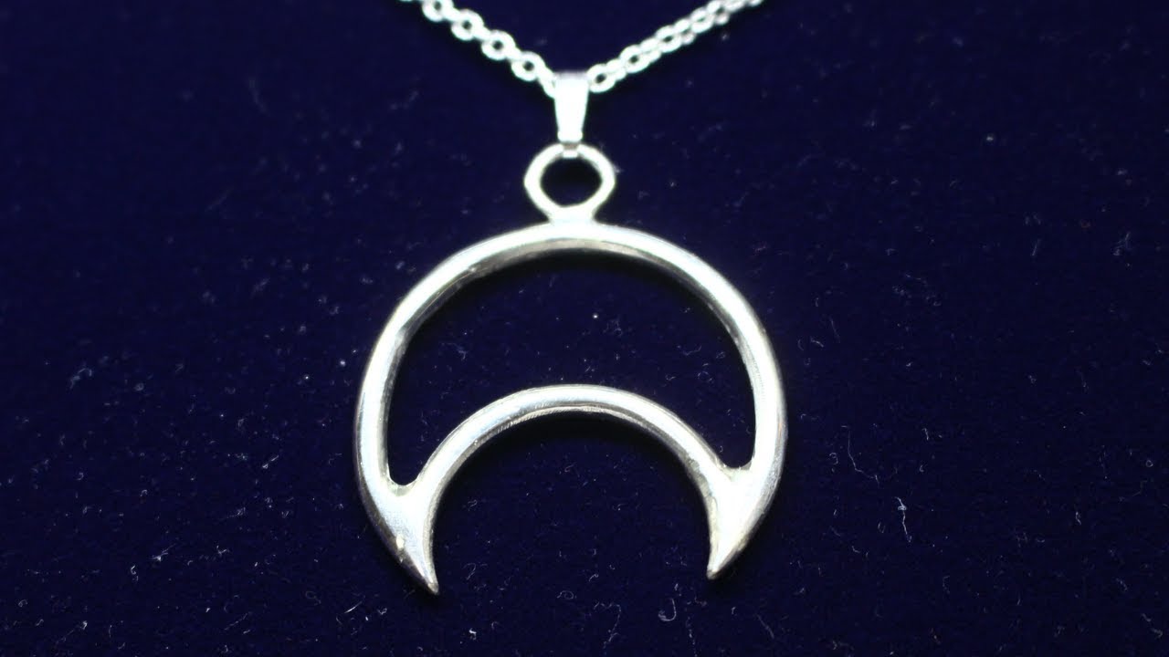 MAKING A SILVER CRESCENT MOON PENDANT - YouTube
