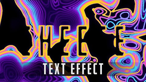 Trippy Text Reveal - After Effects Tutorial
