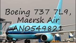How to pronounce Boeing 737 7L9, Maersk Air AN0549821 in English?