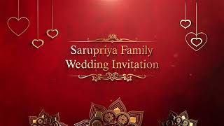 Gold Wedding Invitation Video || Save the Date || KC Effects
