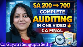 ALL Standards on Auditing (SA 200–700) in One Video | Complete CA Final Auditing Marathon | ICAI 