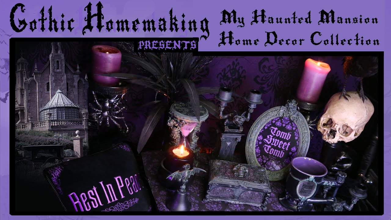 My Haunted Mansion Home Decor Collection - Disney World Haul! - Youtube
