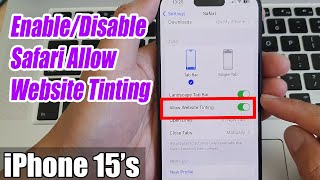 iPhone 15/15 Pro Max: How to Enable/Disable Safari Allow Website Tinting screenshot 5