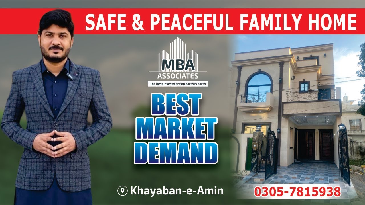 05MARLA DOUBLE STORY BRAND NEW HOUSE AVAILABLE FOR SALE IN KHAYABAN E AMIN L BLOCK 