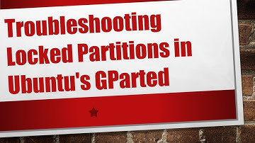 Troubleshooting Locked Partitions in Ubuntu