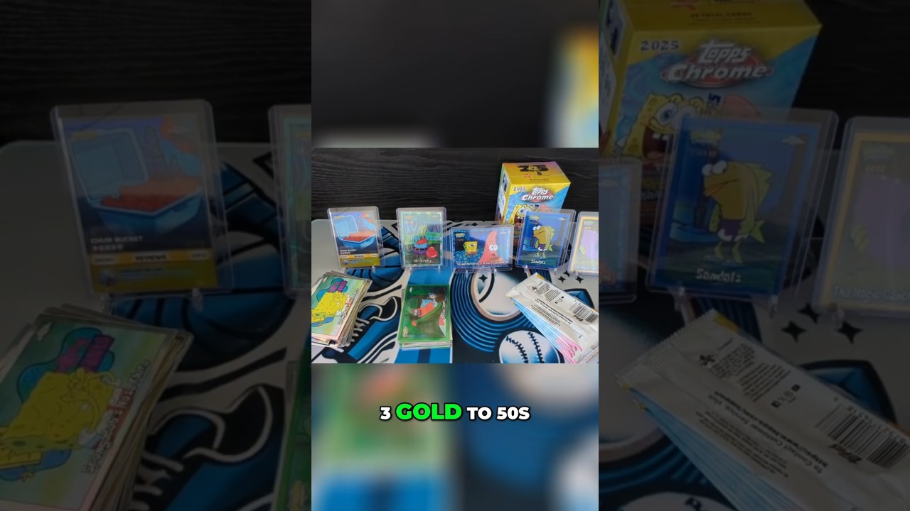 GOLD SPONGEBOB Cards?! Insane Pack Opening! 