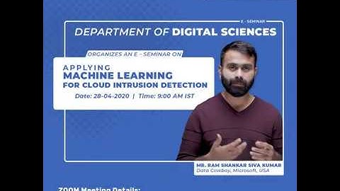 Applying Machine Learning for Cloud Intrusion Detection - 28 April 2020