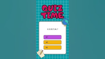 2, 5, 10, 17, 26, ? #brainteaser #iqtest #logicalreasoning