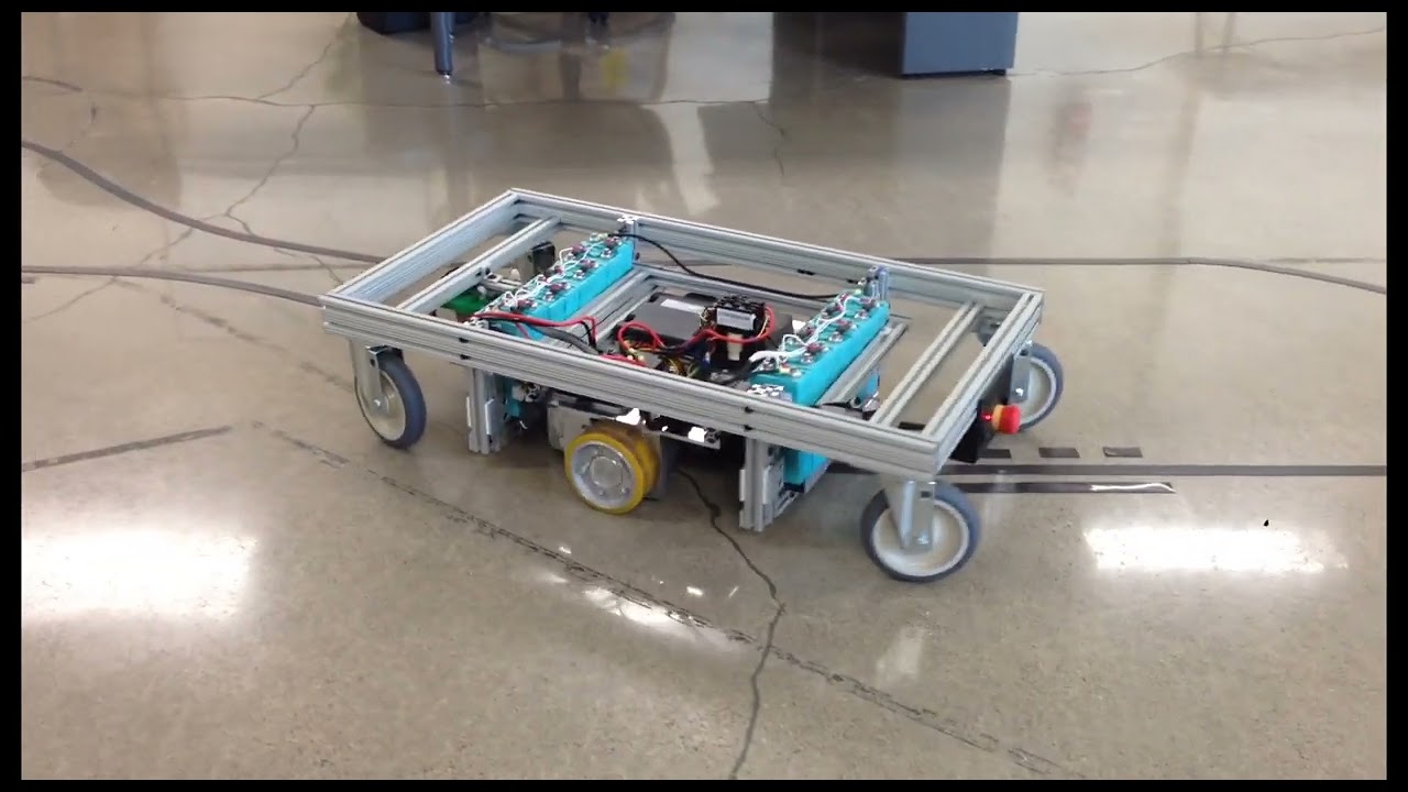 Magnetic track following Mobile Robot demonstrator