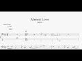 Almost Love 【SILVA】 ベースtab譜