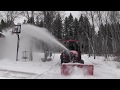 Snow Blowing with a Kubota Grand L 4760.  15 degree fahrenheit  day.  Gas can mod.