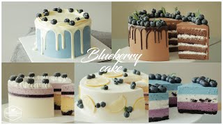 🫐5가지 블루베리 케이크 레시피 모음.zip🫐 : 5 Blueberry Cake Recipe * 홈베이킹 영상 모음 Baking Video | Cooking tree